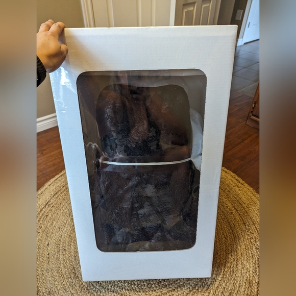 Black Vera Wang Wedding dress. Size 14, lace up insert - extends to size 18. - Picture 4 of 4